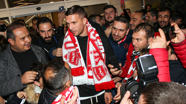 Lucas Podolski Antalya'da