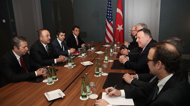 Dışişleri Bakanı Mevlüt Çavuşoğlu ve ABD'li mevkidaşı Pompeo.