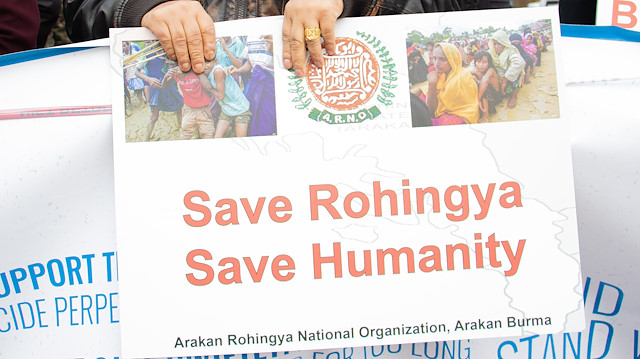 Demonstration in support of Rohingya Muslims in Netherlands

