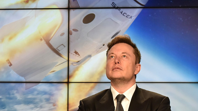 SpaceX founder and chief engineer Elon Musk attends a post-launch news conference to discuss the SpaceX Crew Dragon astronaut capsule in-flight abort test at the Kennedy Space Center in Cape Canaveral, Florida, U.S. January 19, 2020.