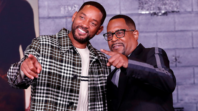 FILE PHOTO: Cast members Will Smith (L) and Martin Lawrence pose at the premiere of "Bad Boys for Life" in Los Angeles, California, U.S., January 14, 2020. REUTERS/Mario Anzuoni/File Photo

