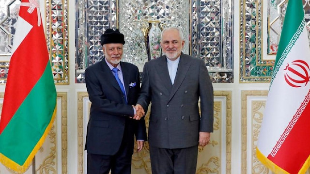 Oman's FM Yusuf bin Alawi & Iranian FM Mohamed Javad Zarif