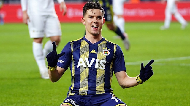 Ferdi Kadıoğlu'nun Kayserispor'a attığı golden sonra yaşadığı sevinç.