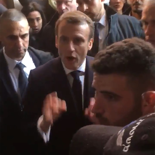 Macron İsrail polisiyle tartıştı