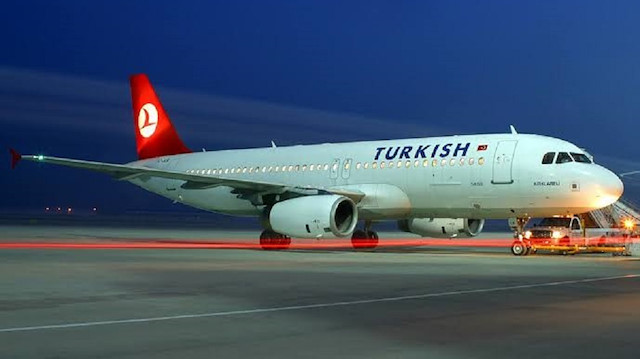 Türk Hava Yolları uçağı.