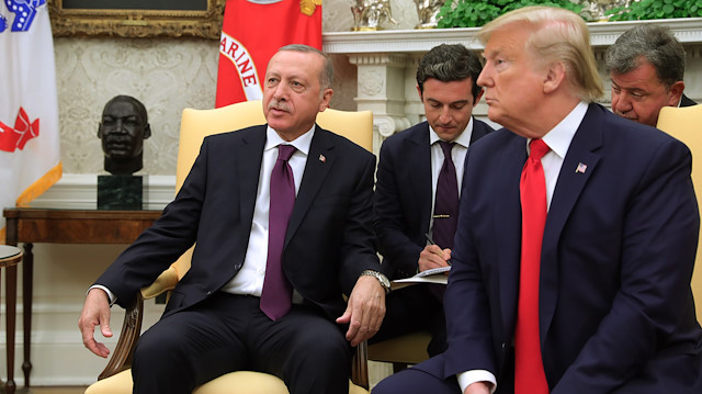 Cumhurbaşkanı Erdoğan ile ABD Başkanı Trump, son olarak Beyaz Saray'da bir araya gelmişti.