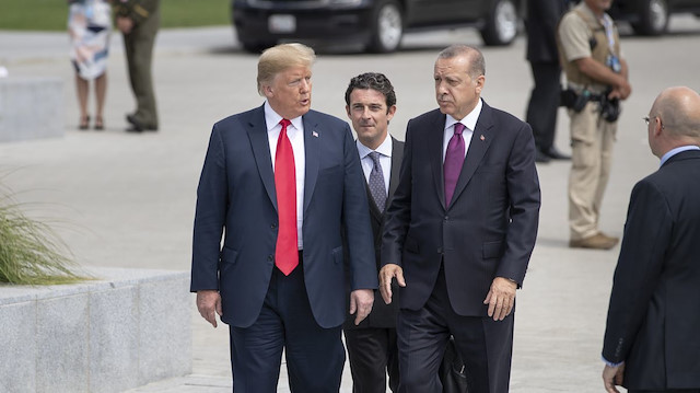 Donald Trump ve Recep Tayyip Erdoğan 