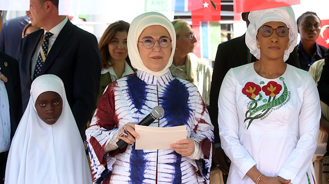 Emine Erdogan attends the opening of a Mosque and School in Gambia

