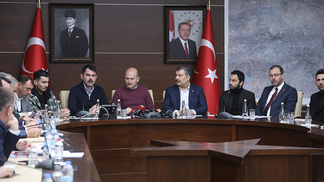 Gençlik ve Spor Bakanı Mehmet Muharrem Kasapoğlu, Selçuk İnan, Uğurcan Çakır ve Hasan Ali Kaldırım destek için Elazığ'a gitti.