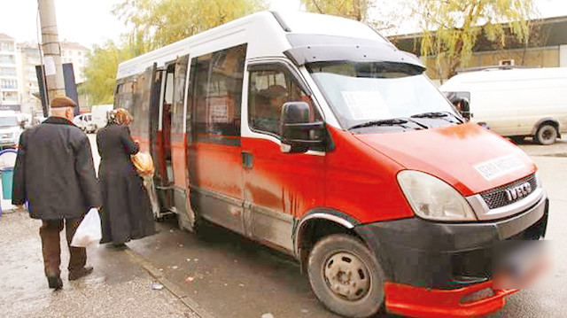 Eskişehir'deki bir minibüs