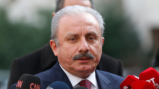 Turkish Parliament speaker Mustafa Şentop