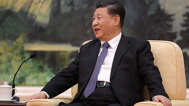 Chinese President Xi jinping speaks during a meeting with Tedros Adhanom, director general of the World Health Organization, at the Great Hall of the People in Beijing, China, January 28, 2020. Naohiko Hatta/Pool via REUTERS

