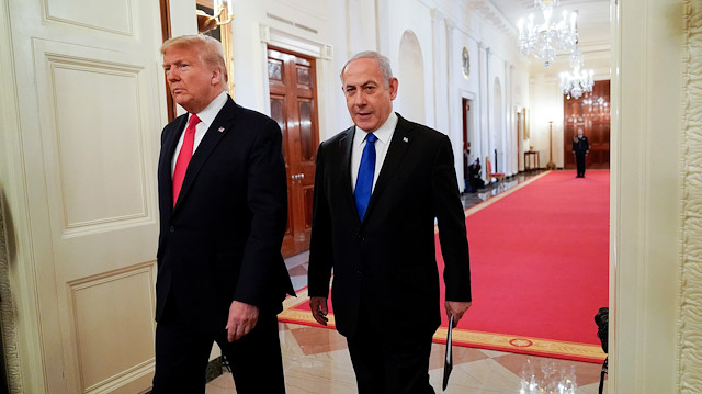 U.S. President Donald Trump and Israel's Prime Minister Benjamin Netanyahu