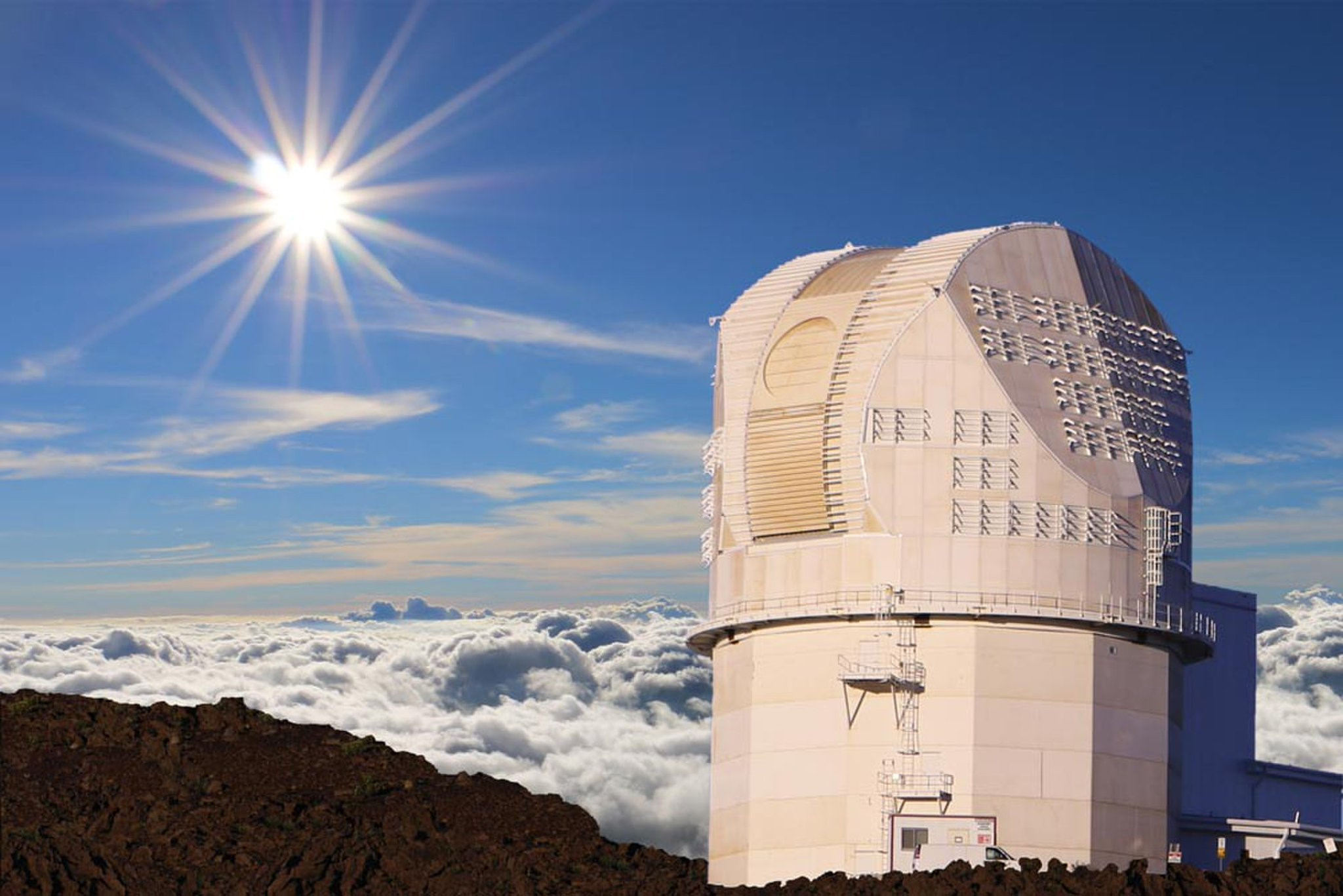 Fotoğrafın çekiminde kullanılan Inouye Solar adlı teleskop