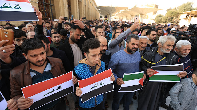 Iraklılar, Trump'ın sözde barış planına tepkilerini dile getirdi.