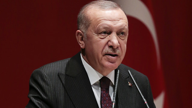 Cumhurbaşkanı Recep Tayyip Erdoğan, AK Parti Genişletilmiş İl Başkanları Toplantısı'nda. 