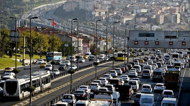 İstanbul trafik yoğunluğunun en fazla olduğu 9. kent.