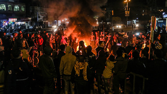 Protest in Gaza against U.S. President Donald Trump’s Mideast plan