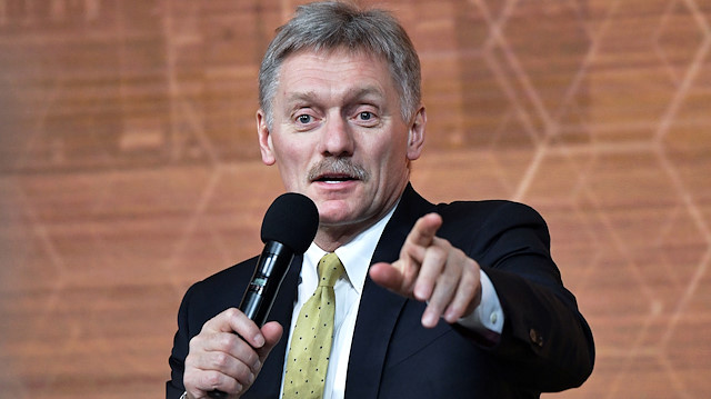 Kremlin spokesman Dmitry Peskov speaks during the annual end-of-year news conference of Russian President Vladimir Putin in Moscow, Russia December 19, 2019. Picture taken December 19, 2019. Sputnik/Alexei Nikolsky/Kremlin via REUTERS ATTENTION EDITORS - THIS IMAGE WAS PROVIDED BY A THIRD PARTY.

