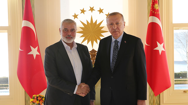 Recep Tayyip Erdogan - Ismail Haniyeh meeting in Istanbul

