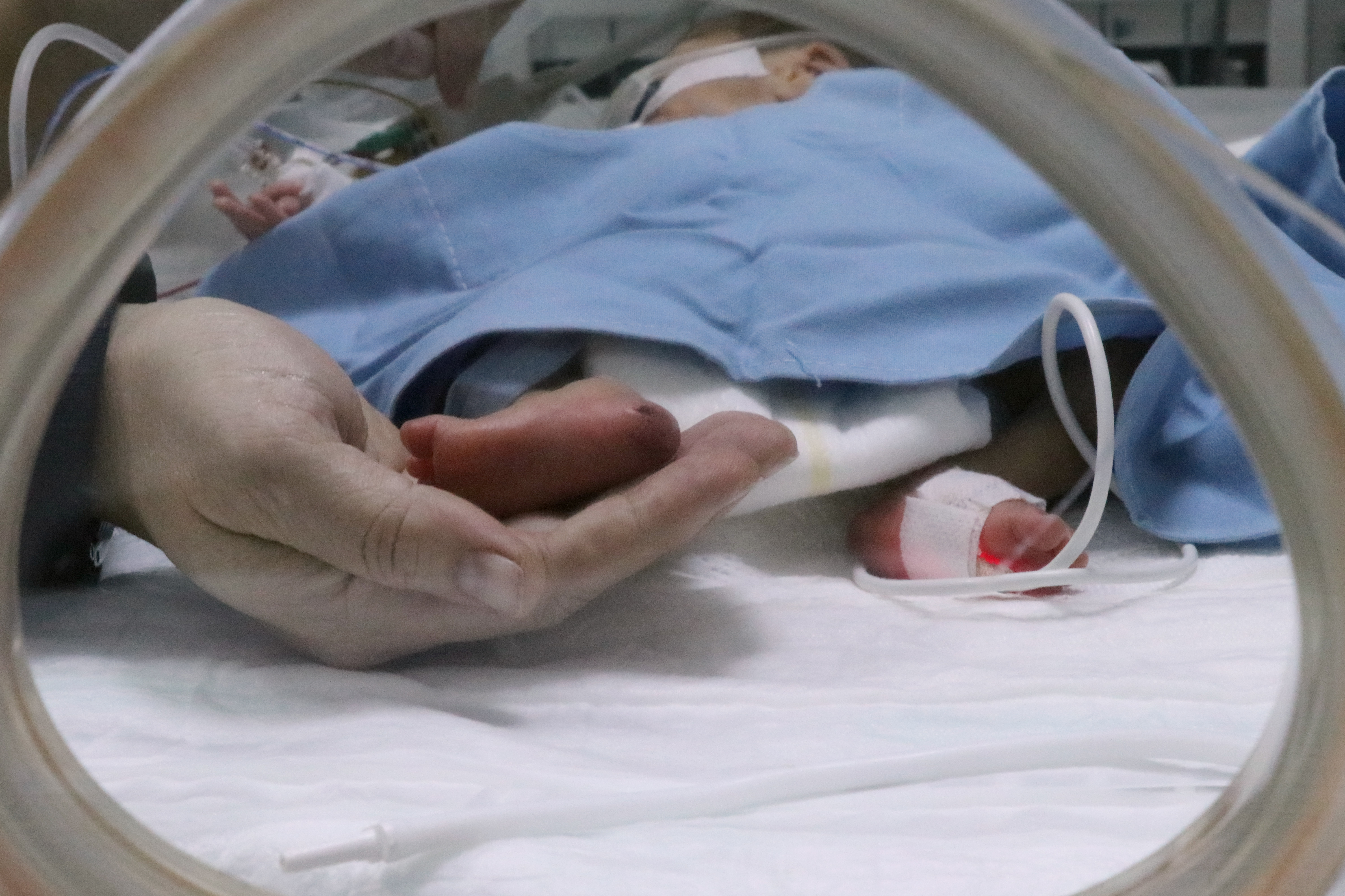 Van Yüzüncü Yıl Üniversitesi Dursun Odabaşı Tıp Merkezi'nde bulunan prematüre bebekler. 