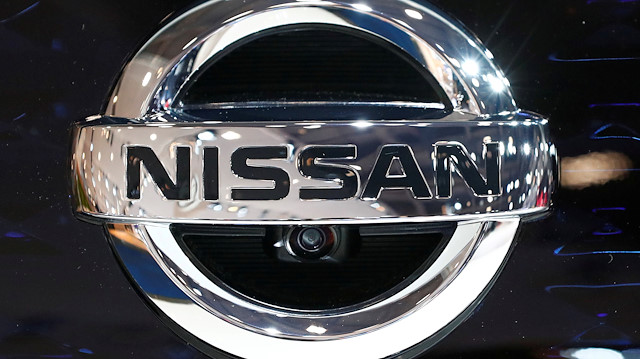 FILE PHOTO: A Nissan logo is pictured at Brussels Motor Show, Belgium