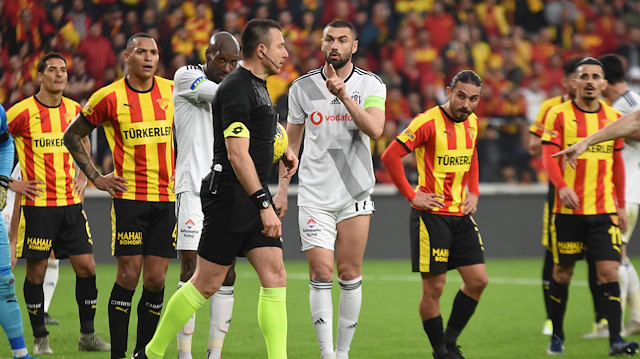 Göztepe-Beşiktaş maçını hakem Hüseyin Göçek yönetmişti.
