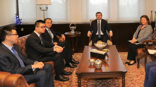 Dışişleri Bakan Yardımcısı Yavuz Selim Kıran, Büyükelçi Deng görüşmesi. 