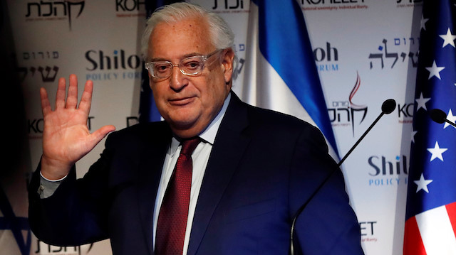 U.S. Ambassador to Israel David Friedman attends a conference in Jerusalem January 8, 2020 REUTERS/ Ronen Zvulun

