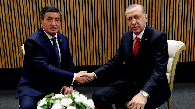 File photo: Recep Tayyip Erdogan - Sooronbay Jeenbekov meeting in Istanbul  