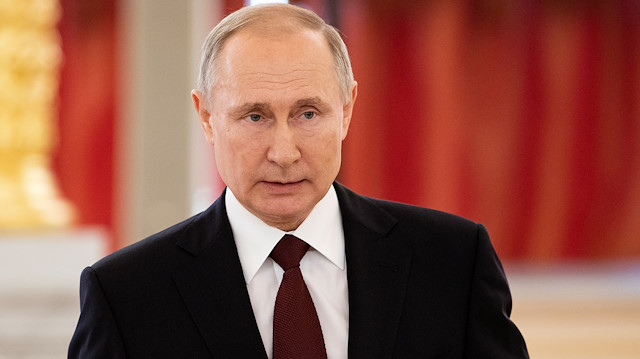 FILE PHOTO: Russian President Vladimir Putin attends a ceremony for newly appointed foreign ambassadors to Russia, at the Kremlin in Moscow, Russia, February 5, 2020. Alexander Zemlianichenko/Pool via REUTERS/File Photo