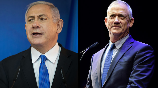 Başbakan Netanyahu ile rakibi Benny Gantz