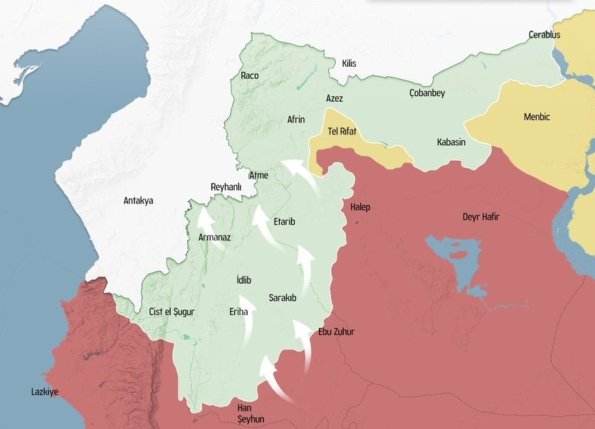 Harita: Suriye Gündemi.