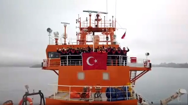 24 kişilik Türk bilim heyetinin beyaz kıtadaki videosu sosyal medyada paylaşıldı.  