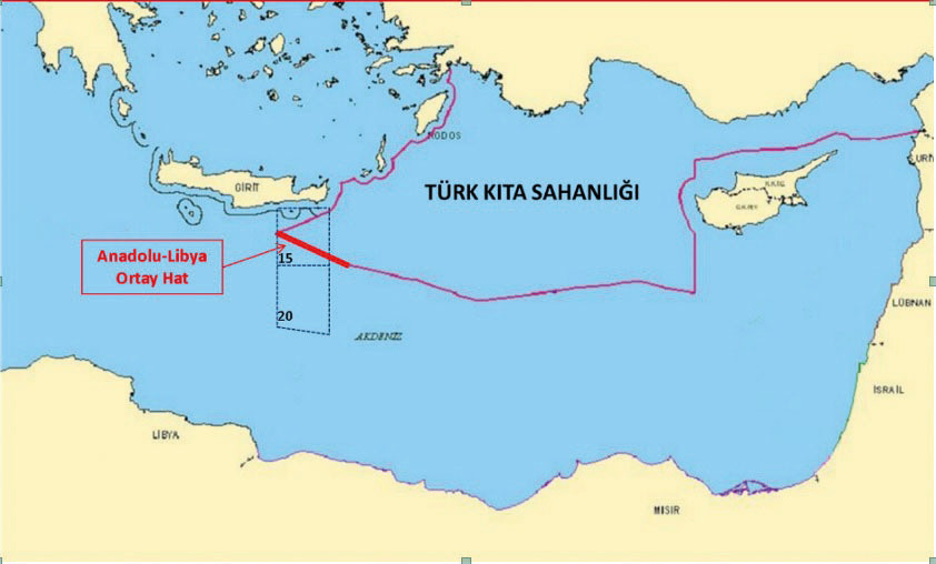 Türk kıta sahanlığı haritası