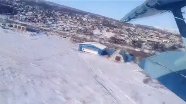 Rus uçağının düşme anı saniye saniye görüntülendi