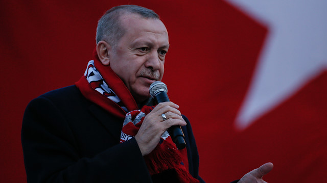 Turkish President Recep Tayyip Erdoğan in Izmir

