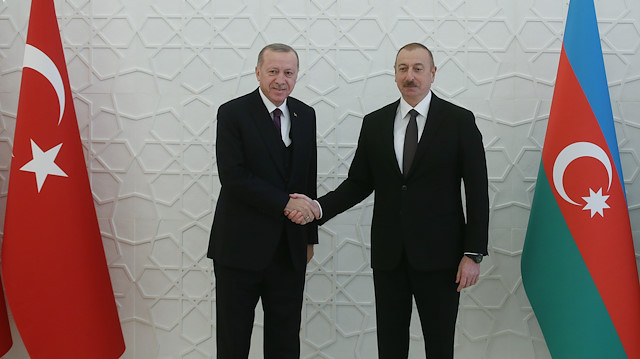 Turkish President Recep Tayyip Erdoğan and İlham Aliyev