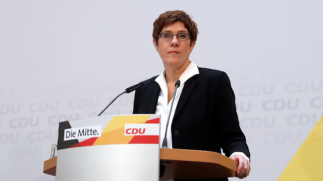 Germany's CDU leader Annegret Kramp-Karrenbauer