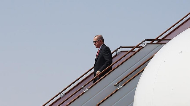 الرئيس أردوغان يصل أنقرة عائدا من أذربيجان