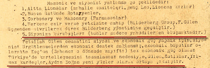 Masonlar ile FETÖ'nün ilişkisini anlatan belge