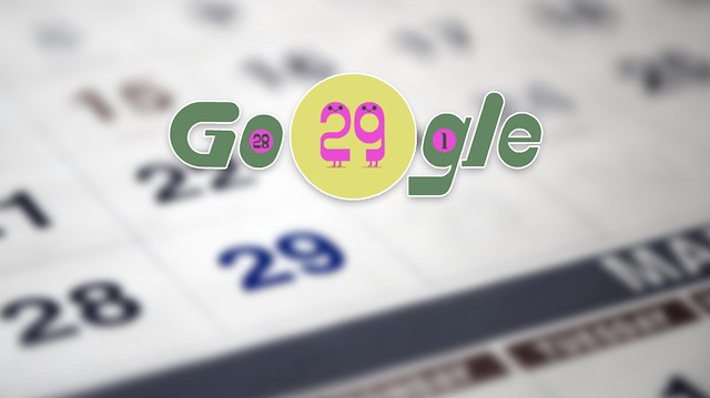 Google 29 Şubat özel olarak doodle hazırladı