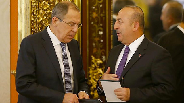 Dışişleri Bakanı Mevlüt Çavuşoğlu ve Rusya Dışişleri Bakanı Sergey Lavrov.