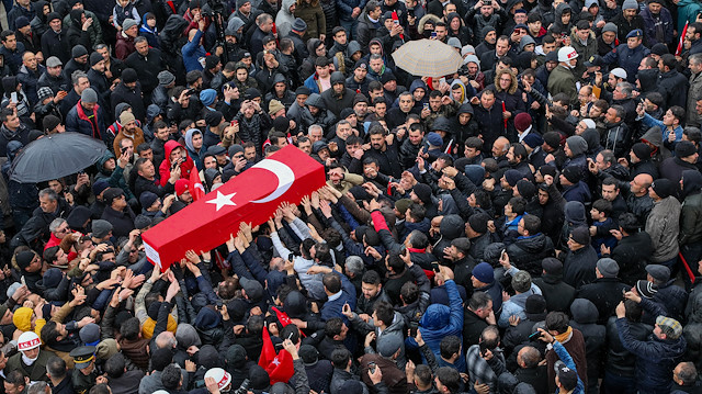 Funerals held for soldiers martyred in Idlib