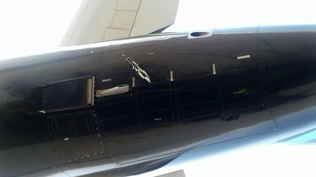 Afriqiyah Airways şirketi isabet alan uçağın fotoğraflarını da kamuoyuyla paylaştı. 