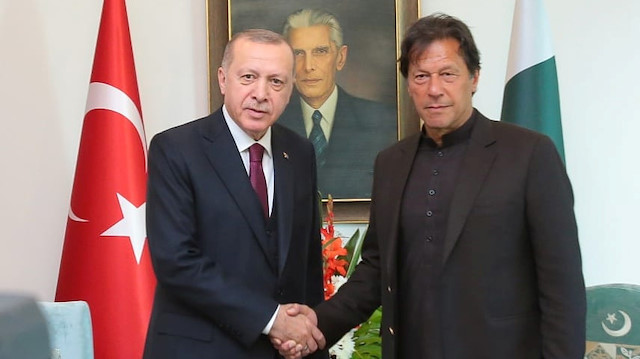 File photo: Turkish President Tayyip Erdogan - Pakistan's Prime Minister Imran Khan 