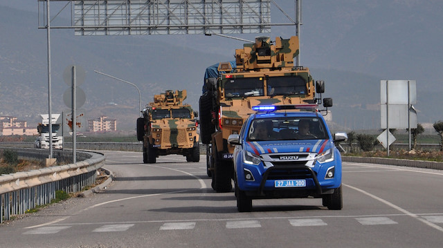 İslahiye'den Hatay yönüne hareket eden konvoyun İdlib'e gittiği öğrenildi. 