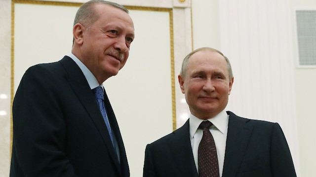 Cumhurbaşkanı Recep Tayyip Erdoğan ile Rusya Devlet Başkanı Vladimir Putin