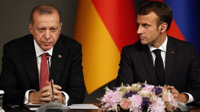 Turkey's President Recep Tayyip Erdoğan & French President Emmanuel Macron