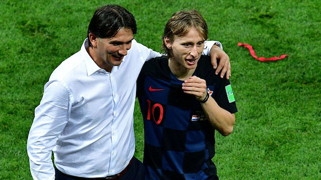 Teknik direktör Zlatko Dalic ve Hırvatistan'ın yıldızı Modric